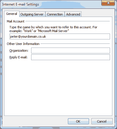 Outlook settings